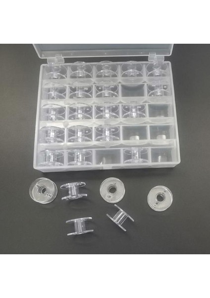 25ADET Temiz Dikiş Makinesi Bobins & 5ADET 1112141618 Iğneler Için (Yurt Dışından) indirimleri