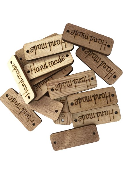 100ADET Ahşap El Yapımı Etiketler 2 Delik Dikiş Için Ahşap Düğmeler (Yurt Dışından) modelleri