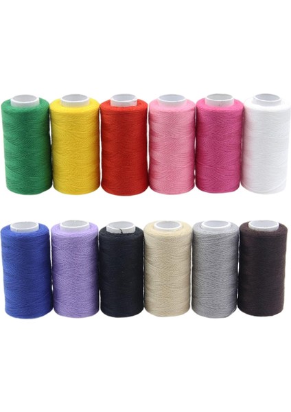 12ADETSET Dikiş Iplikleri Kiti Nakış Makinesi Için 12 Renk Polyester (Yurt Dışından) fiyatları