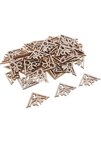 Ahşap Asılı Dekorasyon El Sanatları 3 Adet (Yurt Dışından)