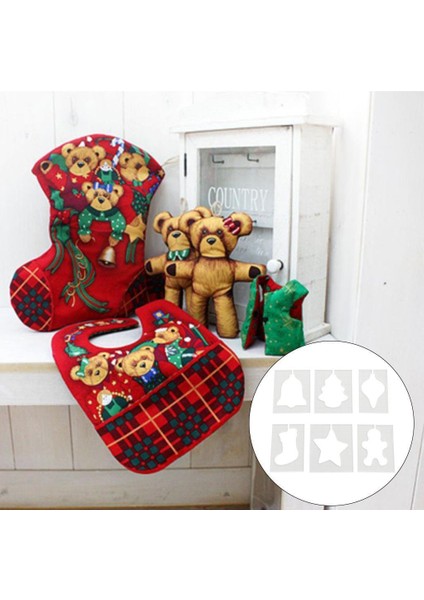 6 Adet Kapitone Şablon Seti Kumaş Patchwork Şablon Dikiş Cetveli (Yurt Dışından)