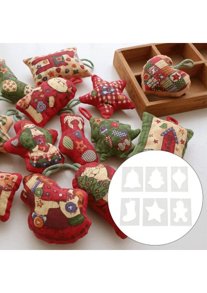 6 Adet Kapitone Şablon Seti Kumaş Patchwork Şablon Dikiş Cetveli (Yurt Dışından)