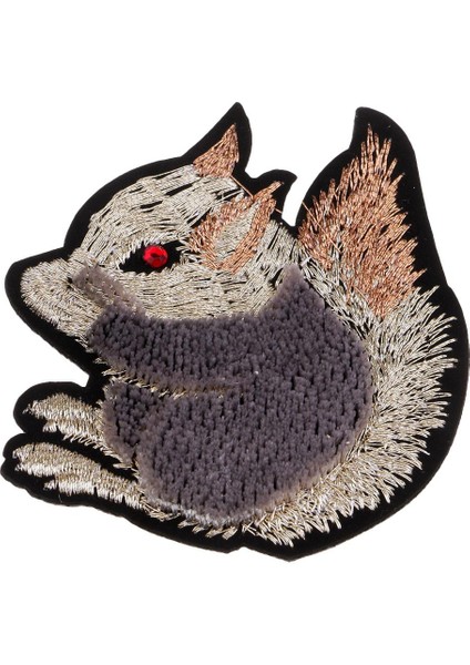 Gri Sincap Nakış Pullu Düzeltme Demir (Yurt Dışından)