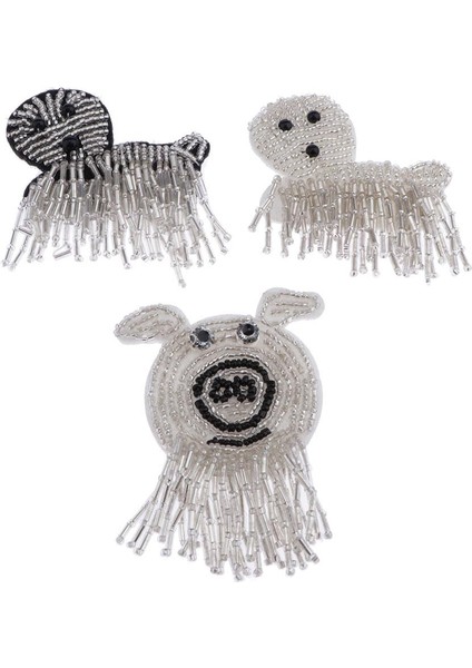 Kristal Rhinestone Boncukları Üzerinde 3 Nakış Aplike Yama Demir (Yurt Dışından)