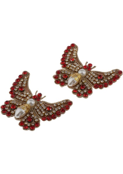 2ADET Işlemeli Kelebek Yama Dikütü Üzerinde Yama Aplike Kıyafetler Elbise Şapka (Yurt Dışından) modelleri