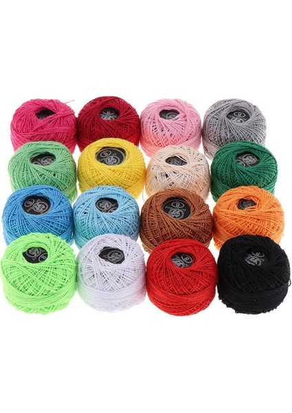Tığ Işi Iplik -16ADET Örgü Iplik Çeşitli Renkler Tığ Işi Pamuk Iplik Iplik 8 (Yurt Dışından) fiyatları