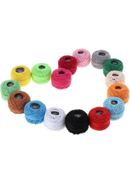 Tığ Işi Iplik -16ADET Örgü Iplik Çeşitli Renkler Tığ Işi Pamuk Iplik Iplik 8 (Yurt Dışından) indirimleri