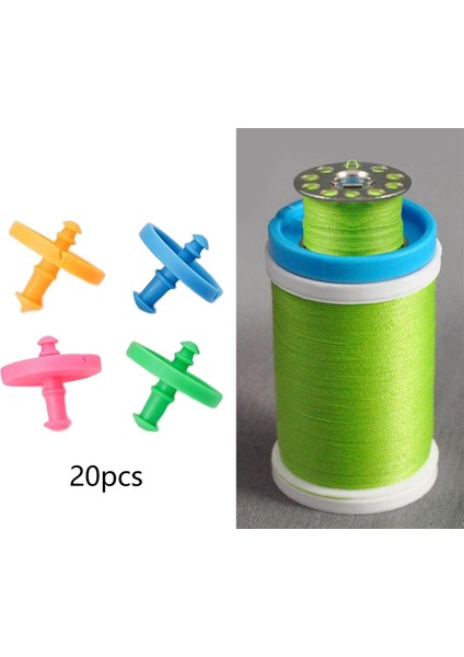 20X Bobin Klip Bobin Kelepçeleri Dikiş Makinesi Aksesuarları Bobin Tutucu Yeşil Mavi Pembe Turuncu (Yurt Dışından) modelleri