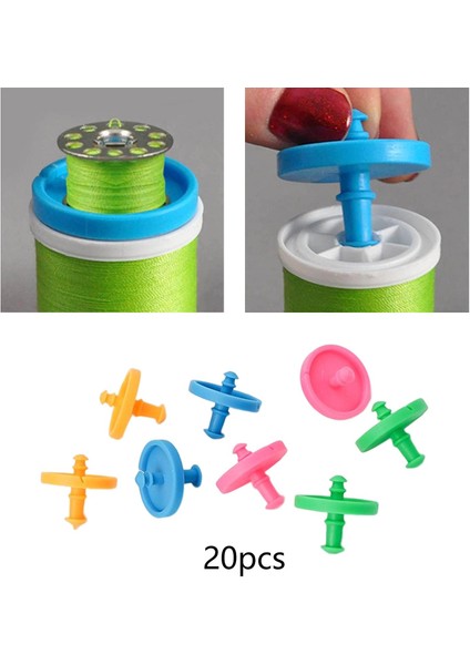 20X Bobin Klip Bobin Kelepçeleri Dikiş Makinesi Aksesuarları Bobin Tutucu Yeşil Mavi Pembe Turuncu (Yurt Dışından) fırsatları