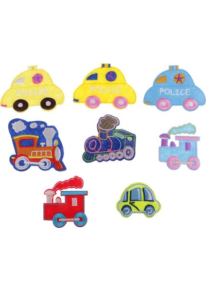 8 Adet Moda Çeşitli Araba Işlemeli Yamalar Üzerinde Demir Üzerinde Dikiş Giysileri 8 Adet Wagen (Yurt Dışından) fiyatları