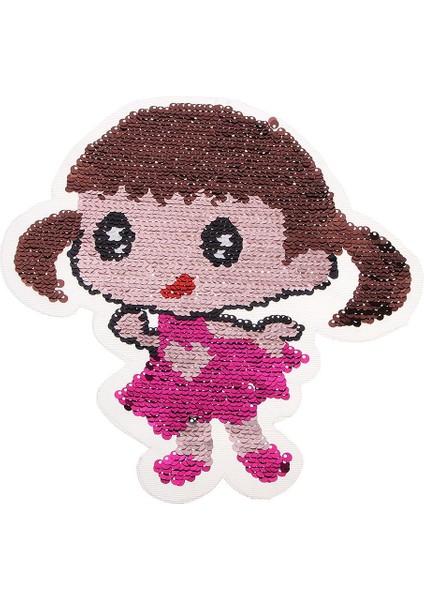 Küçük Kız Parıltı Çift Taraflı Geri Dönüşümlü Renkli 21.5X205CM (Yurt Dışından)