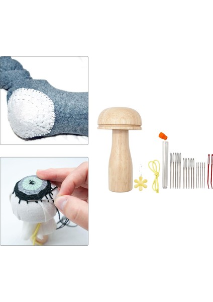 Mantar Darner Yama Aracı Seti Onarım Araçları Çorap Dikiş Için Taşınabilir (Yurt Dışından) fırsatları