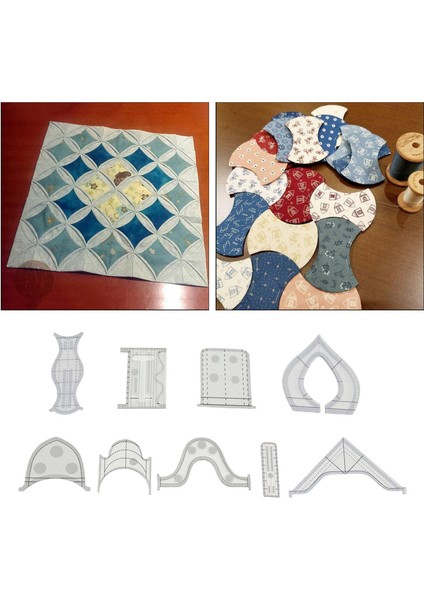 9 Adet Temiz Kapitone Şablonu Akrilik Patchwork Cetvel Ölçüm Zanaat (Yurt Dışından) indirimleri