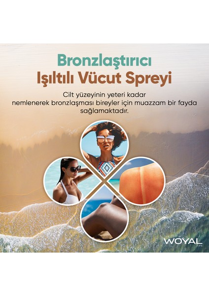 Bronzlaştırıcı Işıltılı Vücut Spreyi 250 ml