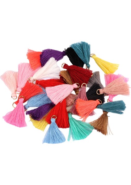100X 35CM Ipek Püsküllüler Mini Püskül Saçak Anahtarlık Için Malzemeleri (Yurt Dışından)