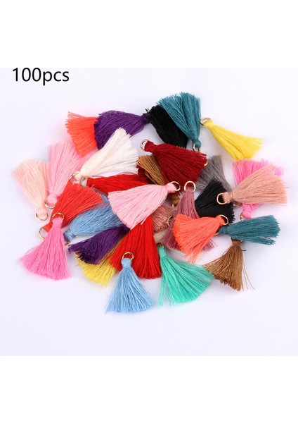 100X 35CM Ipek Püsküllüler Mini Püskül Saçak Anahtarlık Için Malzemeleri (Yurt Dışından)