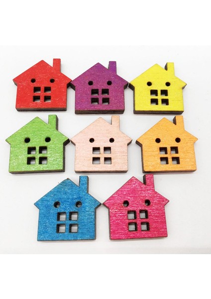 100 Adet Düğme Karışık 2 Delik Düğmeleri Karışık Ev Düğmeleri Çeşitli Düğmeler (Yurt Dışından) modelleri