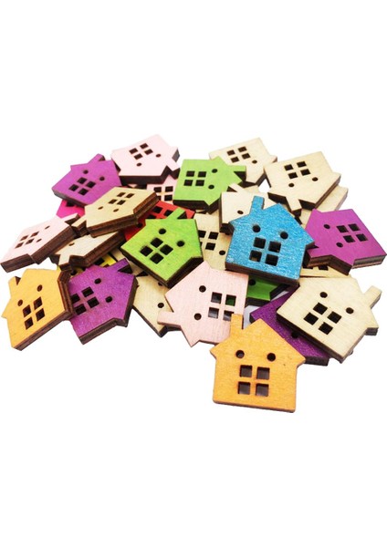 100 Adet Düğme Karışık 2 Delik Düğmeleri Karışık Ev Düğmeleri Çeşitli Düğmeler (Yurt Dışından) fırsatları