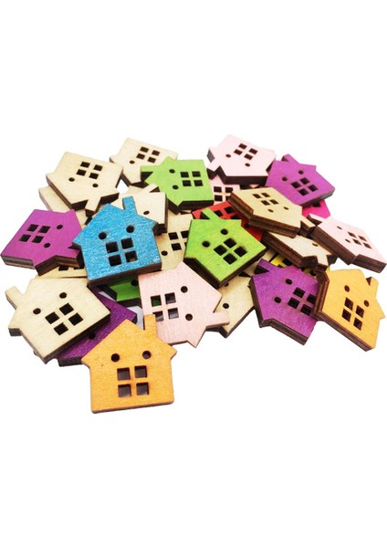 100 Adet Düğme Karışık 2 Delik Düğmeleri Karışık Ev Düğmeleri Çeşitli Düğmeler (Yurt Dışından) indirimleri