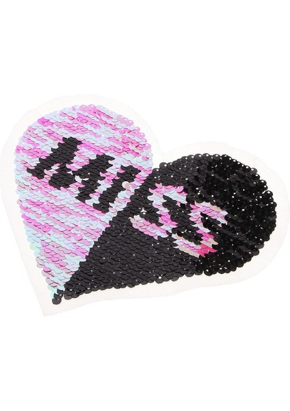 Kalp Deseni Işlemeli Yama Rozeti Kumaş Aplike Çıkartmalar Torba Elbise (Yurt Dışından) indirimleri