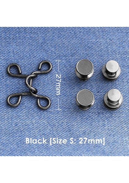 2 Set Yeniden Kullanılabilir Ayarlanabilir Bel Toka Kotu Genişletici Değiştirme Düğmesi Siyah Bronz (Yurt Dışından) fiyatları