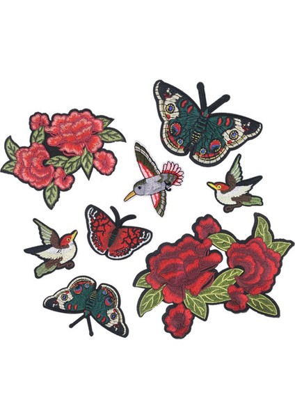 8 Adet Işlemeli Çiçek Kuş Yamaları Ceket Pantolon Şapka Giyim Aksesuarları (Yurt Dışından) indirimleri