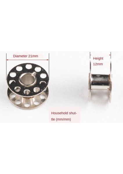 18 Adet Vintage Dikiş Makinesi Aksesuarları Için Bobins & Bobins Kılıfı 21MM (Yurt Dışından)