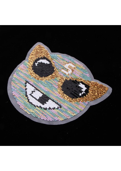 Tersinabled Cat Head Sequins Yamalar Çantalar Için Aplike (Yurt Dışından) fırsatları