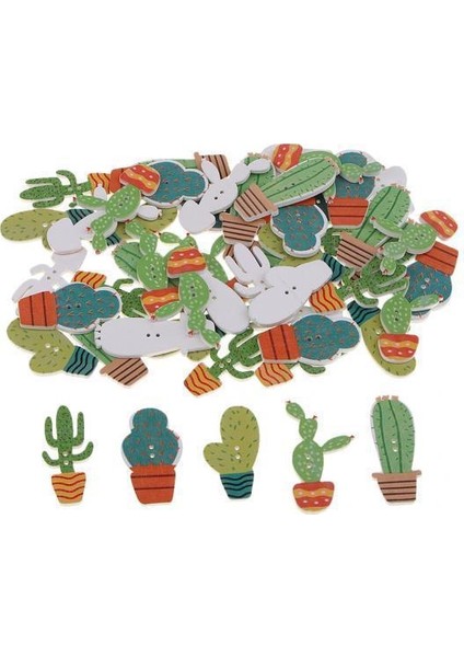 El Sanatları Için Ahşap Düğmeler 3 Adet (Yurt Dışından)