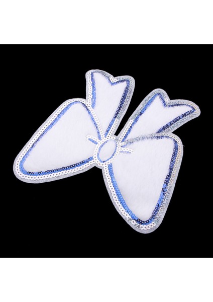 1 Adet Nakış Aplike Yamaları Için Yay Deseni Beyaz Payetler Yamaları (Yurt Dışından) modelleri