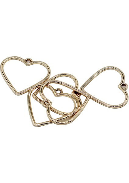 5 Adet Kalp Alaşım Kolyeler Moda Mücevher Kolyeler Zincir Kolyeler (Yurt Dışından)