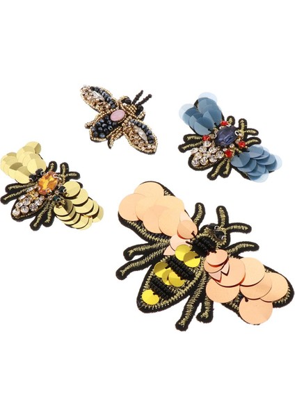 4ADET Yama Dekorasyon Işlemeli Yamalar Yama Arı Deseni Giyim Için Tişört (Yurt Dışından) modelleri