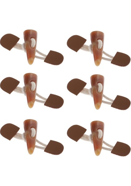 6 Çift Om Om Boynuz Geçiş Kapanmaları Dikiş Düğmeleri Coat Ceket Duffle Için (Yurt Dışından) indirimleri