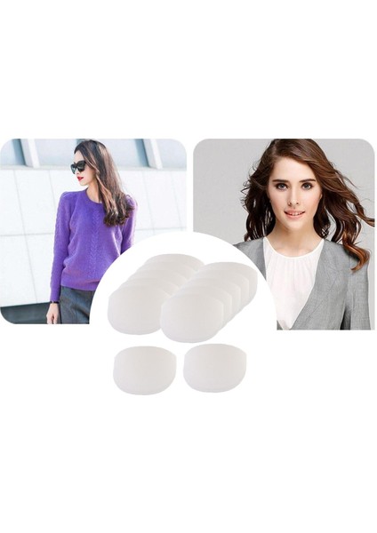 Erkekler Için 6 Beyaz Sünger Omuz Pedinin Çifti Unisex (Yurt Dışından)