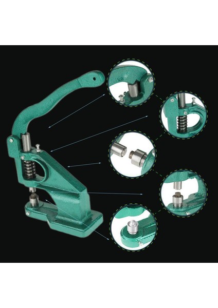 Katı Grommet Yelet Aracı Banner Grometler Düğmesi Basın Yumruk Kiti (Yurt Dışından) modelleri