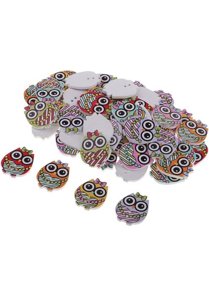 50 Adet Karikatür Baykuş Ahşap Düğmeleri Dikiş Giysileri Aksesuarları Için 2 Delik 25MM (Yurt Dışından) fırsatları