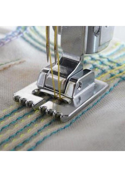 6ADET 2x 9 Groove Pintuck Presser Ayağı ile Çift Iğne 290 390 490 (Yurt Dışından) fırsatları