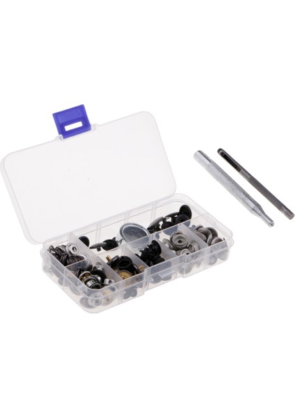 40 Set 13MM Vintage Metal Snap Taşıyıcılar Kiti Dikiş Düğmesi Için Saplamalar Basın (Yurt Dışından)