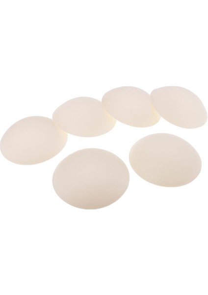 Sütyen Pad 3 Çifti Bej Süngerle Dikiş Inserine Çıkarılabilir Yastıklı Yuvarlak Bej (Yurt Dışından)