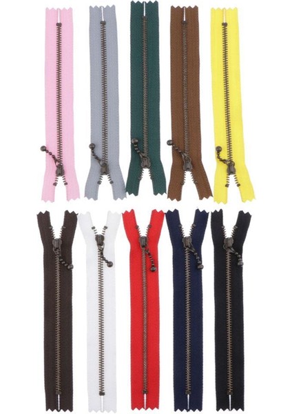 10 Adet 7 " Naylon Bobin Fermuarları Terzi Dikiş El Sanatları Için Toplu 10 Renk (Yurt Dışından) fırsatları