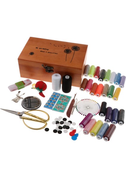Ev Dikiş Malzemeleri Için Ahşap Saklama Kutusu ile Profesyonel Dikiş Kiti (Yurt Dışından) fiyatları