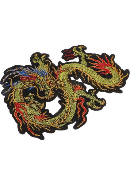 Işlemeli Çin Ejderha Yaması Tişörtler Için Rozet Üzerinde Diken Çantalar El Sanatları (Yurt Dışından)