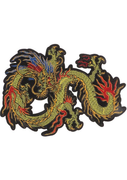 Işlemeli Çin Ejderha Yaması Tişörtler Için Rozet Üzerinde Diken Çantalar El Sanatları (Yurt Dışından) fiyatları