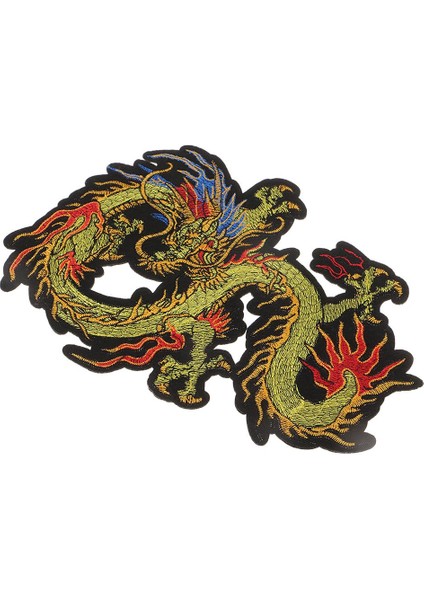 Işlemeli Çin Ejderha Yaması Tişörtler Için Rozet Üzerinde Diken Çantalar El Sanatları (Yurt Dışından) fırsatları