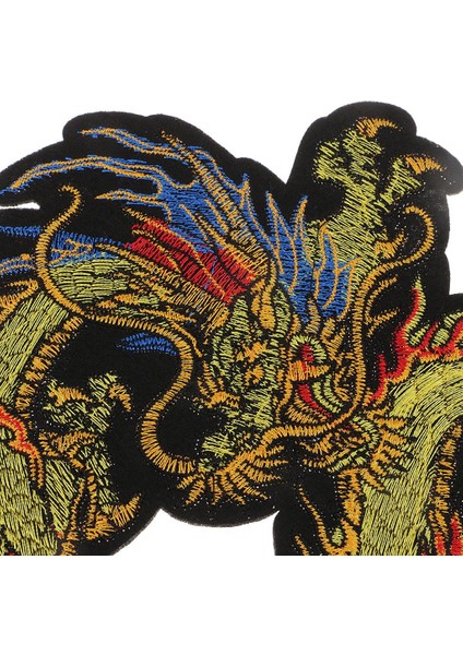 Işlemeli Çin Ejderha Yaması Tişörtler Için Rozet Üzerinde Diken Çantalar El Sanatları (Yurt Dışından) indirimleri