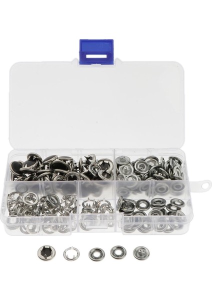 50 Set Hollow Button -Prong Giysiler Için Bağlantı Menzilini Kapatırlar (Yurt Dışından)