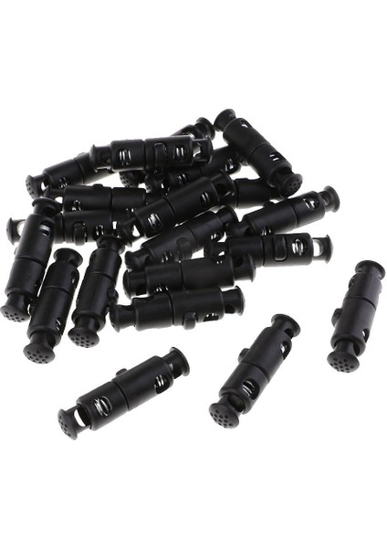 20 Adet Kordo Durdurucu Yay 2 Delikli Kordon Uç Parçaları (Yurt Dışından)