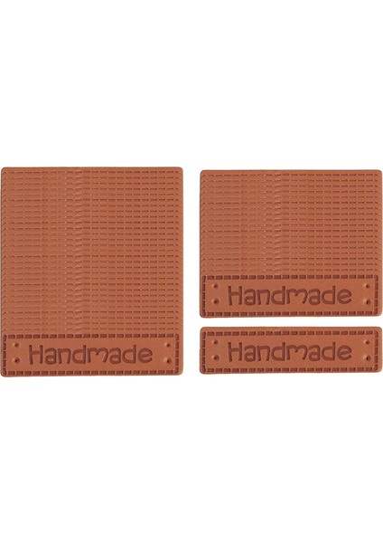 50ADET El Yapımı Kabartmalı Etiket Giysi Için Dekoratif Deri Etiketler (Yurt Dışından)