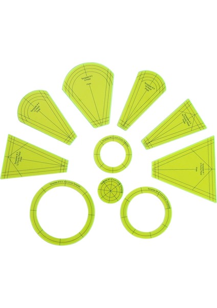 10 Adet Şablon Akrilik Dikiş Patchwork Çerçeveleri Cetvel Aracı (Yurt Dışından) fiyatları