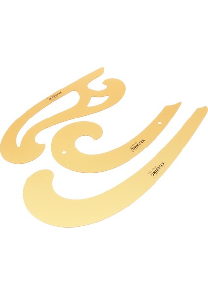 3 Adet Dayanıklı Plastikten Yapılmış ve 30 cm Çizmek Için Kullanılan Fransızca Kavisli Cetvel (Yurt Dışından) indirimleri